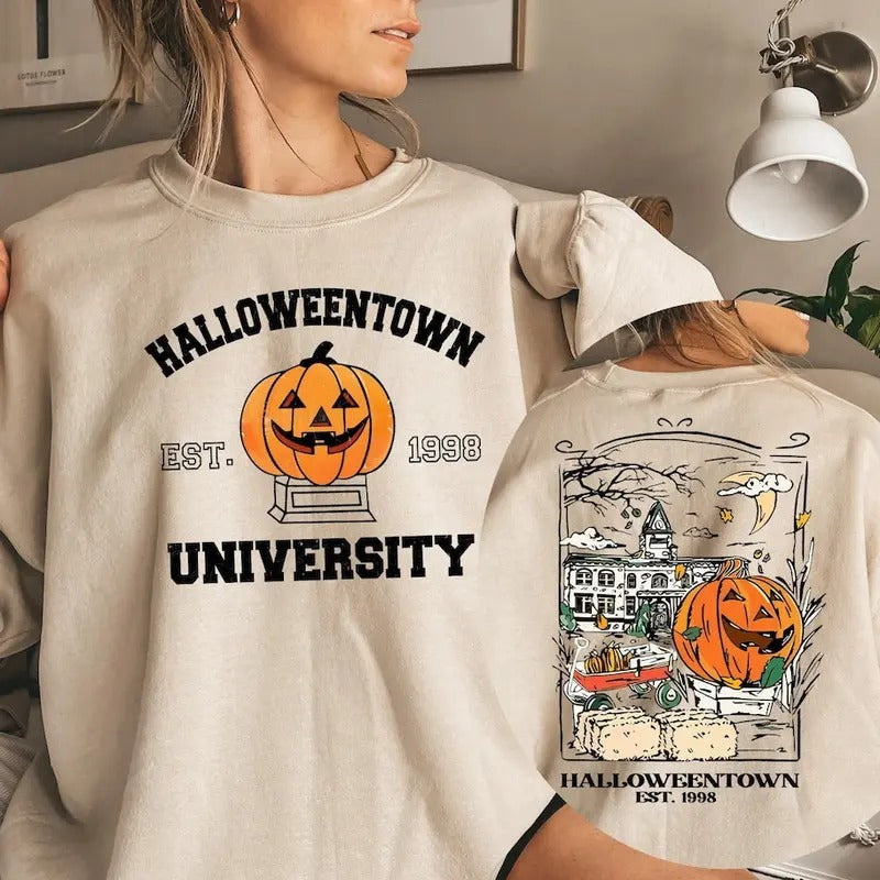 Halloweentown University Sweatshirt,  Halloween Sweatshirt Halloween Crewneck Fall Sweater Shirt Hoodie | PrintMintTees.com