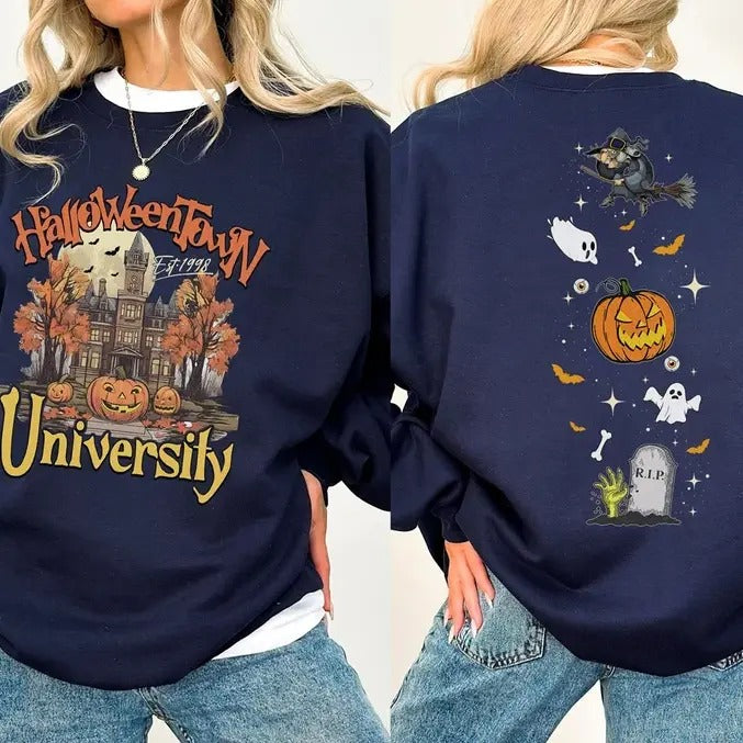 Halloweentown University Sweatshirt, Halloweentown 1998 Sweatshirt , Sweatshirt Sweatshirt, Halloween Pumpkin Sweatshirt,...