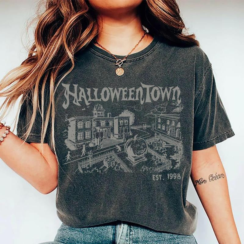 Halloweentown Vintage Shirt 90s Halloweentown Shirt Retro Halloween Halloween University Shirt Summerween T-Shirts, Hoodie, Sweatshirt