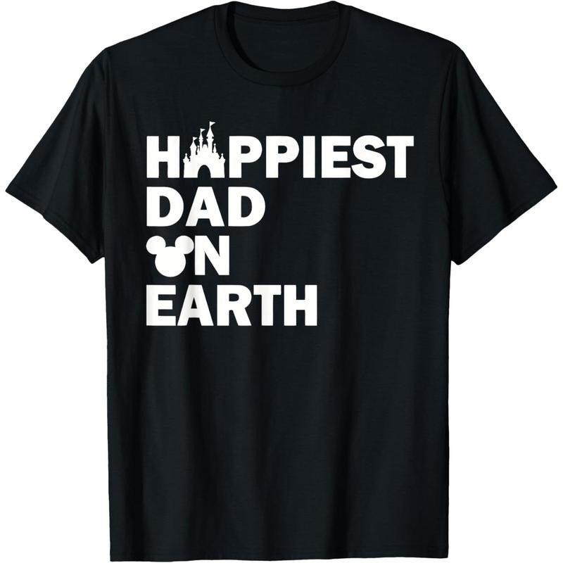 Happiest Dad On Earth Funny Papa Daddy Happy Father's Day T-Shirt