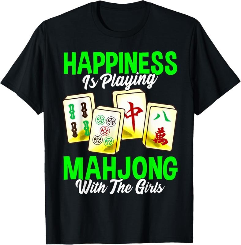 Happiness Is Playing Mahjong Tile Game T-Shirts, Hoodie, Sweatshirt