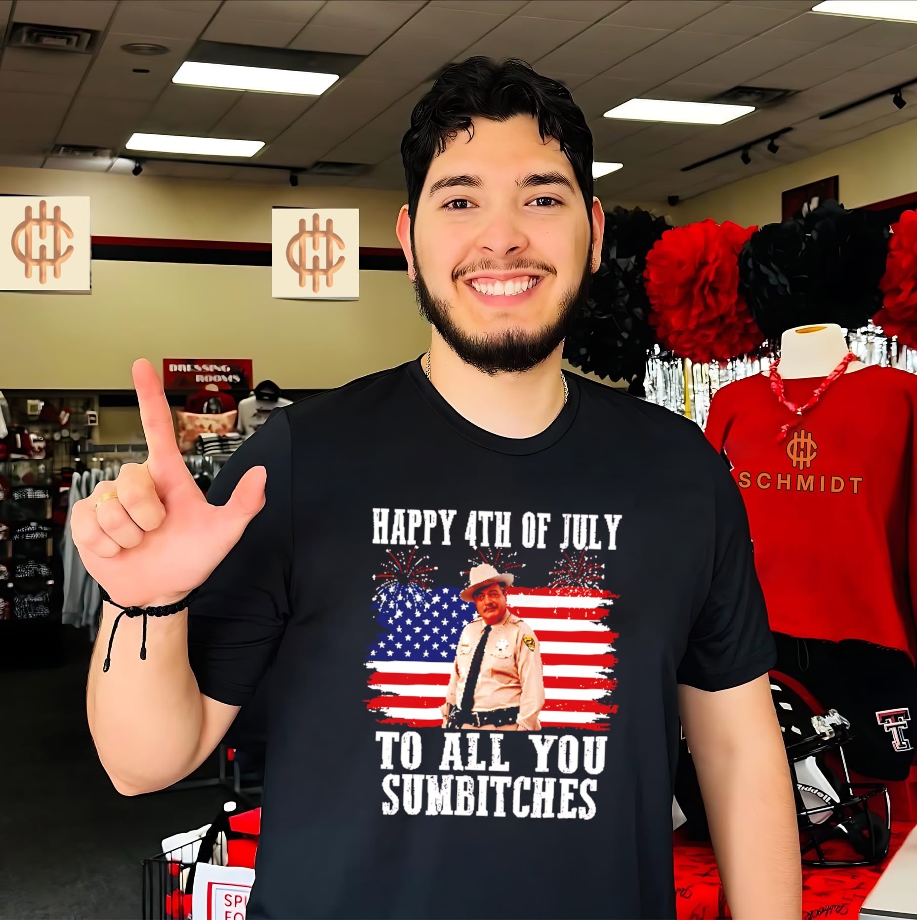 Happy 4th Of July To All You Sumbitches Smokey And The Bandit Movie shirt