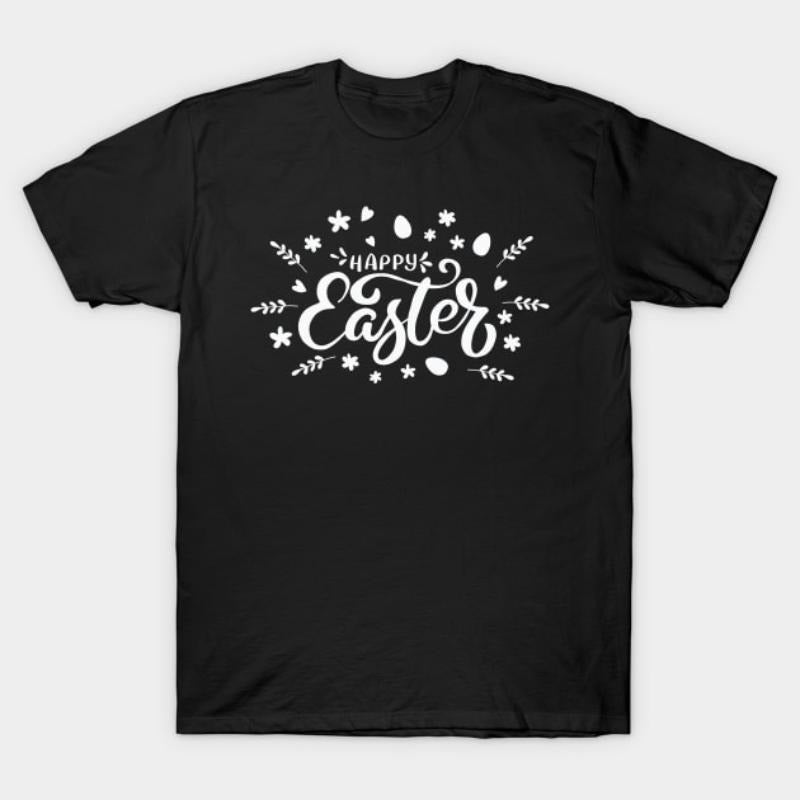 Happy Easter T-Shirt - Cute Bunny & Egg Design for Spring Celebrations style 02 Hoodie Sweatshirt | PrintMintTees.com