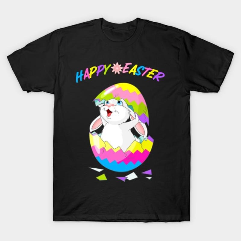 Happy Easter T-Shirt - Festive Spring Celebration Tee style 02 Hoodie Sweatshirt | PrintMintTees.com