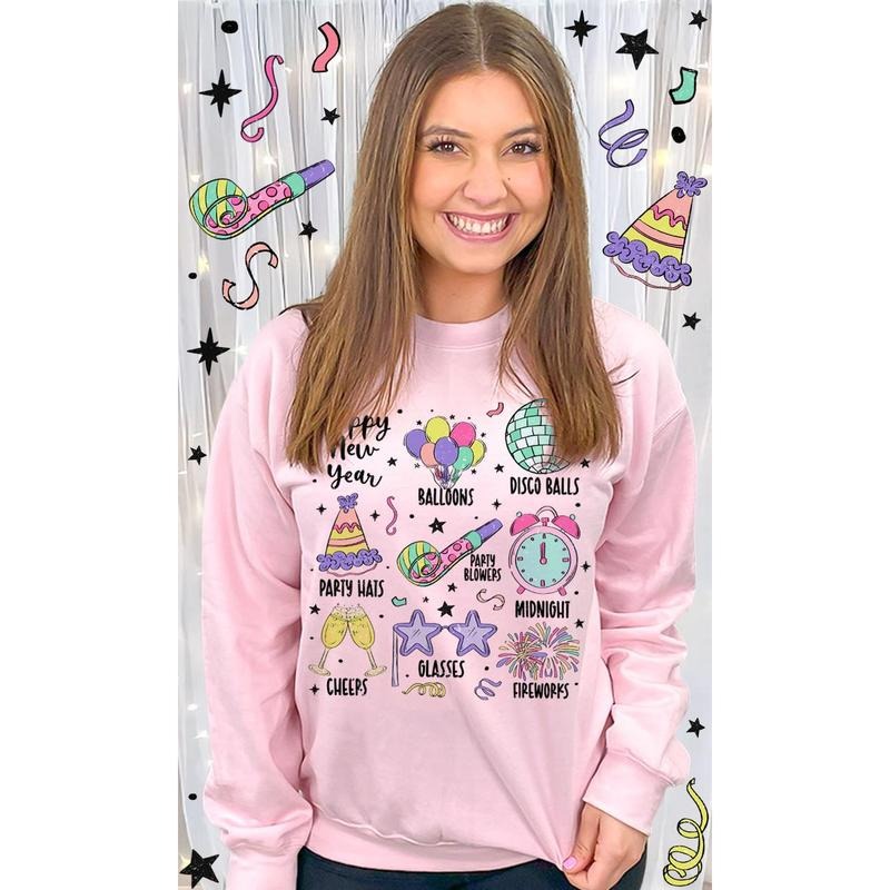 Happy New Year Things Graphic Sweatshirt Shirt Hoodie | PrintMintTees.com