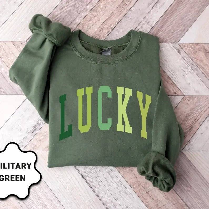 Happy Patrick's Day Lucky Sweatshirt and Hoodie, T-Shirt | PrintMintTees.com
