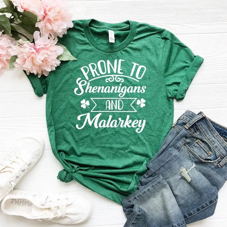 Happy Patrick's Day Shenanigans Sweatshirt and Hoodie, T-Shirt | PrintMintTees.com
