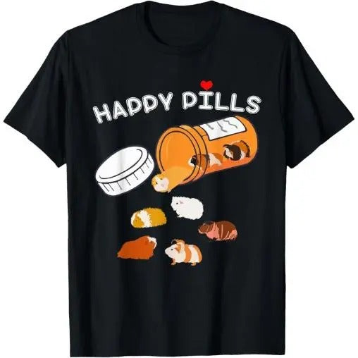 Happy Pill Guinea Pig T-Shirt Made in USA Hoodie Sweatshirt | PrintMintTees.com