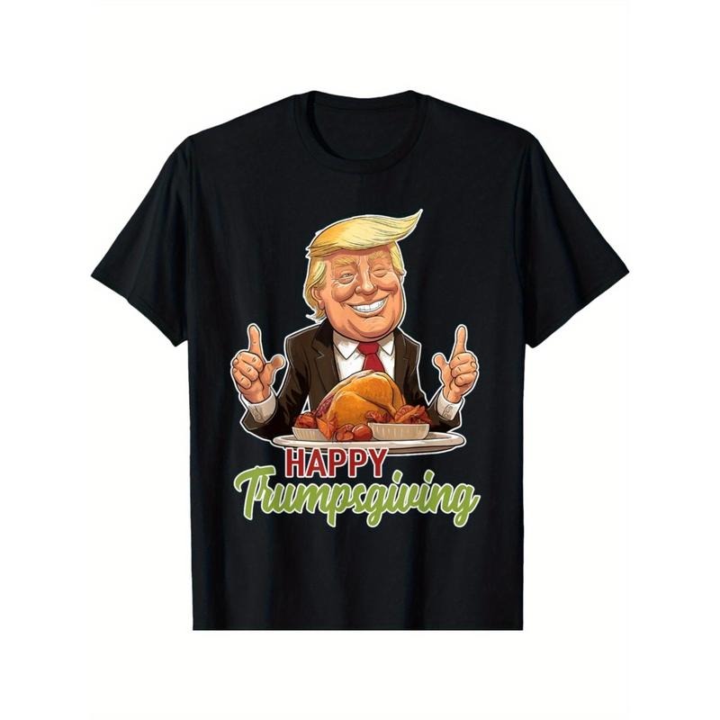 Happy Trumpsgiving - Donald Trump Dinner With Turkey T-Shirt made in usa Hoodie Sweatshirt | PrintMintTees.com