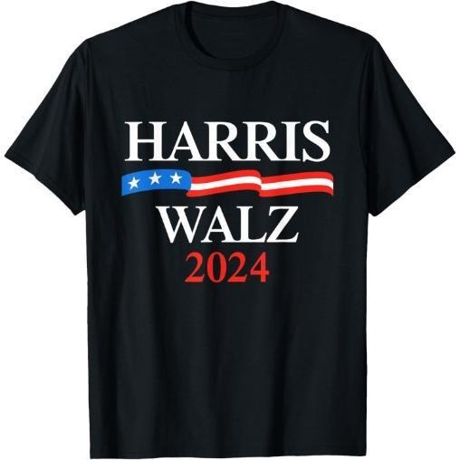 Harris Walz 2024 T-Shirt made in usa Hoodie Sweatshirt | PrintMintTees.com