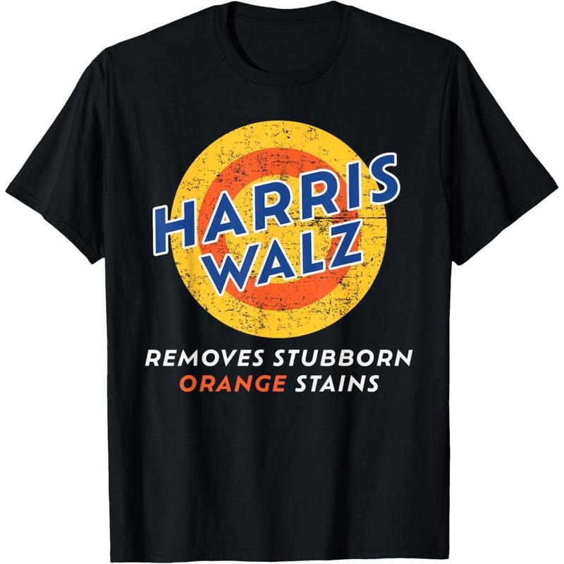 Harris Walz 2024 Waltz Removes Stubborn Orange Stains Funny T-Shirt made in usa Hoodie Sweatshirt | PrintMintTees.com