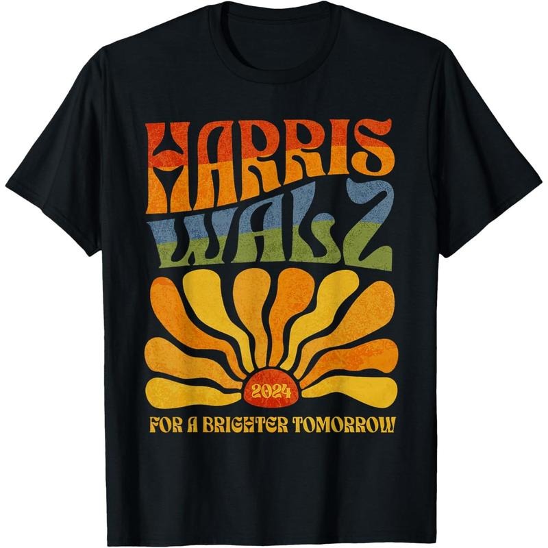Harris Walz For A Brighter Tomorrow 2024 T-Shirt made in usa Hoodie Sweatshirt | PrintMintTees.com