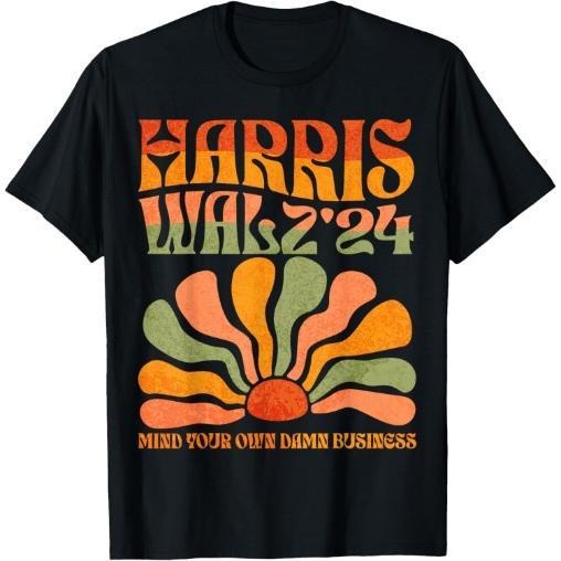 Harris Walz Waltz 2024 Mind Your Own Damn Business T-Shirt made in usa Hoodie Sweatshirt | PrintMintTees.com
