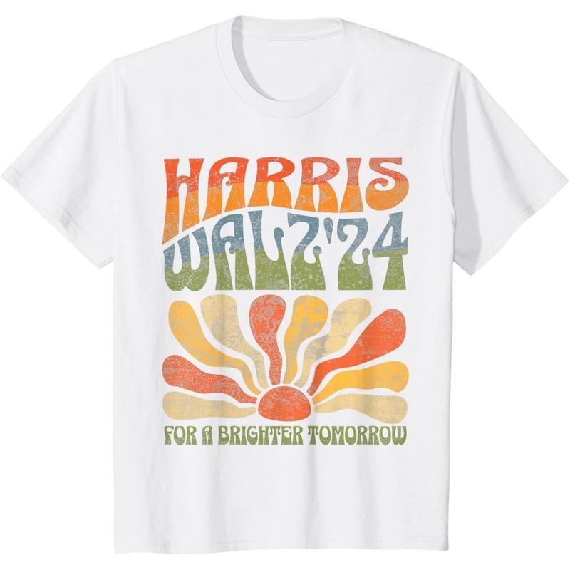 Harris Walz for A Brighter Tomorrow, Kamala Harris Tim Waltz T-Shirt made in usa Hoodie Sweatshirt | PrintMintTees.com