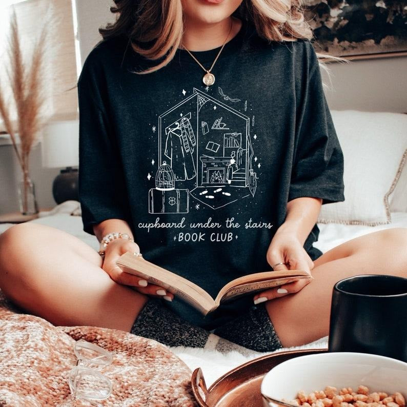 Harry'S Book Club Shirt Her Cupboard Under Stairs Book Club Book Lover Bookish Bookworm Book Lover T-Shirts, Hoodie, Sweatshirt