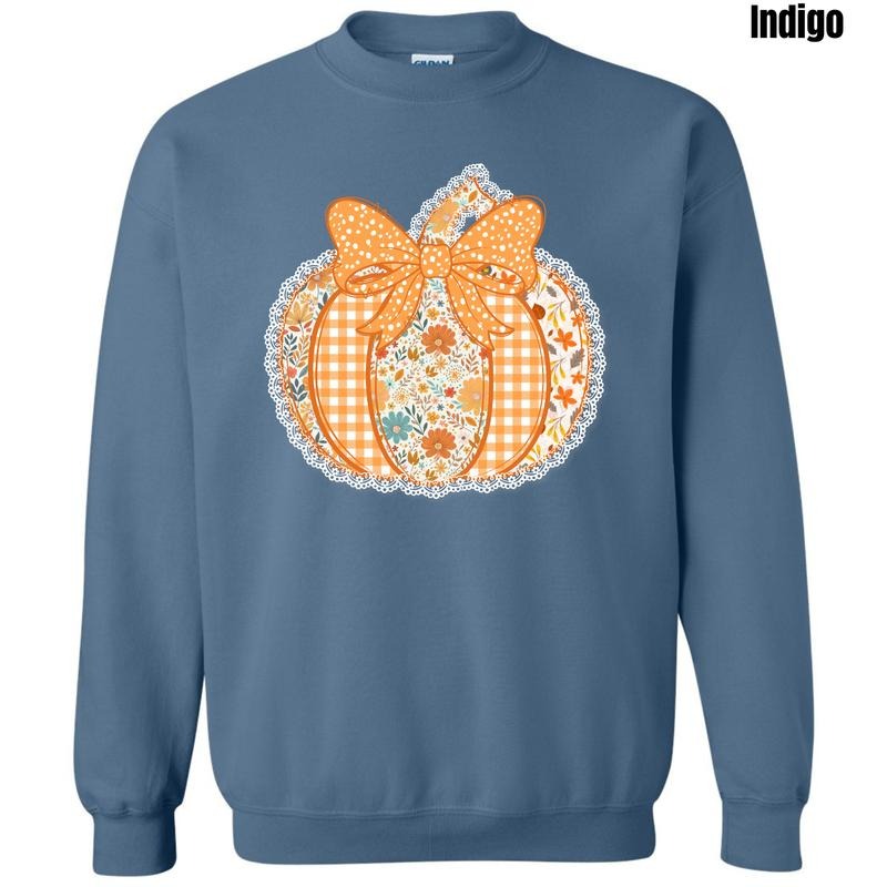 Harvest Floral Pumpkin Sweatshirt 'NLB' Shirt Hoodie | PrintMintTees.com