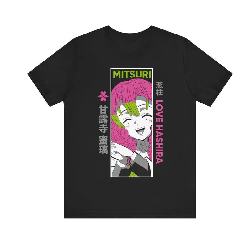 Hashira Kanroji Anime T-shirt Unisex, Demon Anime Manga Shirt, Anime Shirt, Anime Lovers Shirt, Graphic Anime Tee, Manga...