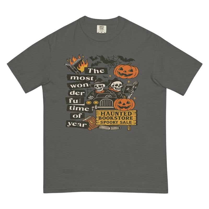 Haunted Most Wonderful Time Of The Year Halloween Shirt, Comfort Colors T-Shirt, Oversized Fit, trendy, cute style, retro...