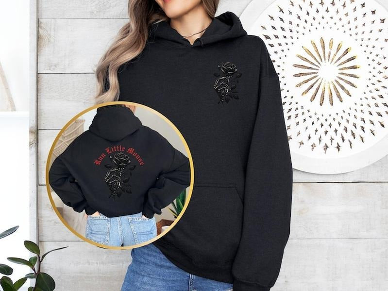 Haunting Adeline Hoodie Run Little Mouse Dark Romance Gothic Book Lovers Sweatshirt, Gift for Reader Shirt