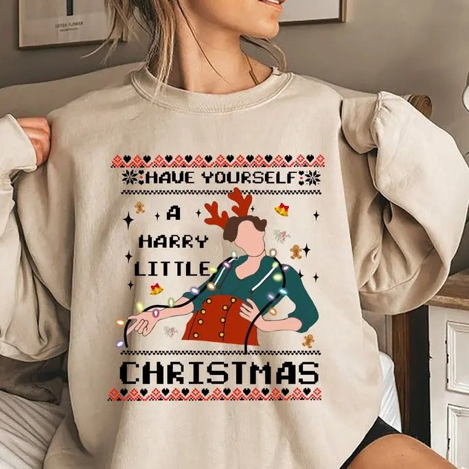 Have yourself a Harry little Christmas Sweatshirt, Harry christmas Sweater, Harry's Home Sweatshirt, Harry Sweatshirt,...