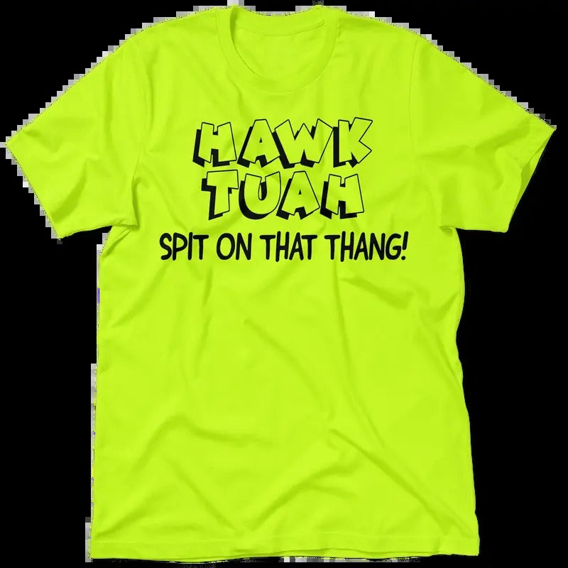 Hawk Tuah Spit On That Thing - Hi Visibility Work T-Shirt Flag Menswear Jersey Collar Hoodie, Sweatshirt | PrintMintTees.com