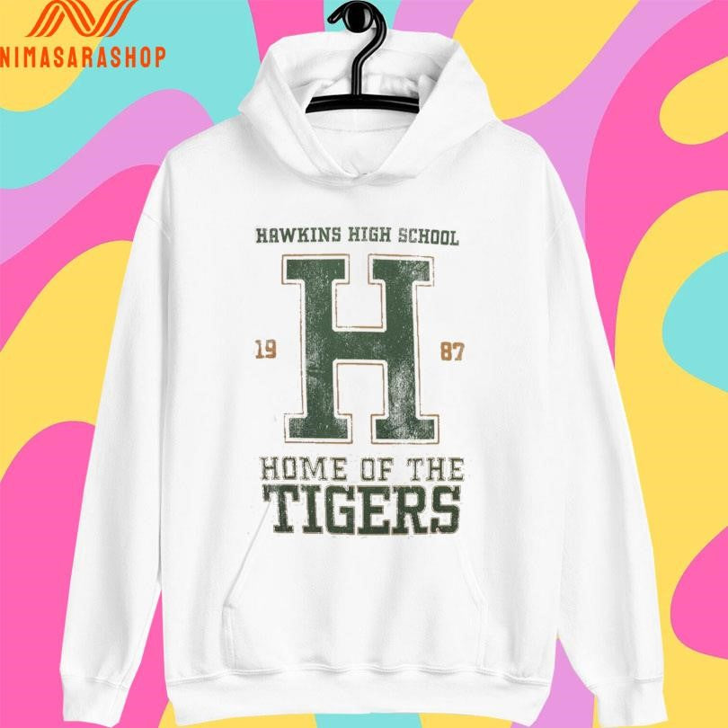 Hawkins High School Home Of The Tigers 1987 Shirts