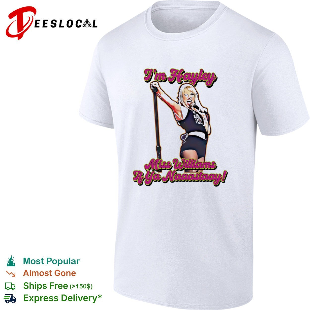 Hayley Williams Paramore im Miss if ya naaastaay singer shirt