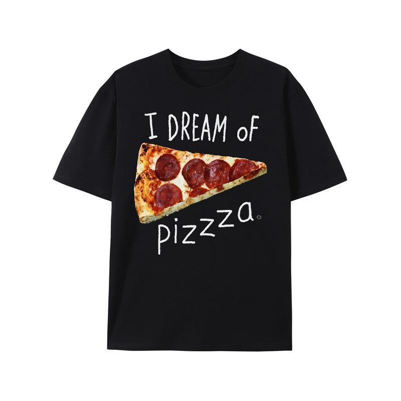 Haywood & Main I Dream Of Pizza Graphic Cotton Short-Sleeve T-Shirt made in usa Hoodie Sweatshirt | PrintMintTees.com
