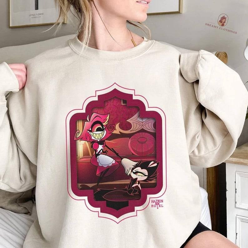 Hazbin Hotel Niffty Hazbin Hotel Charlie Sweatshirt Shirt Hoodie | PrintMintTees.com