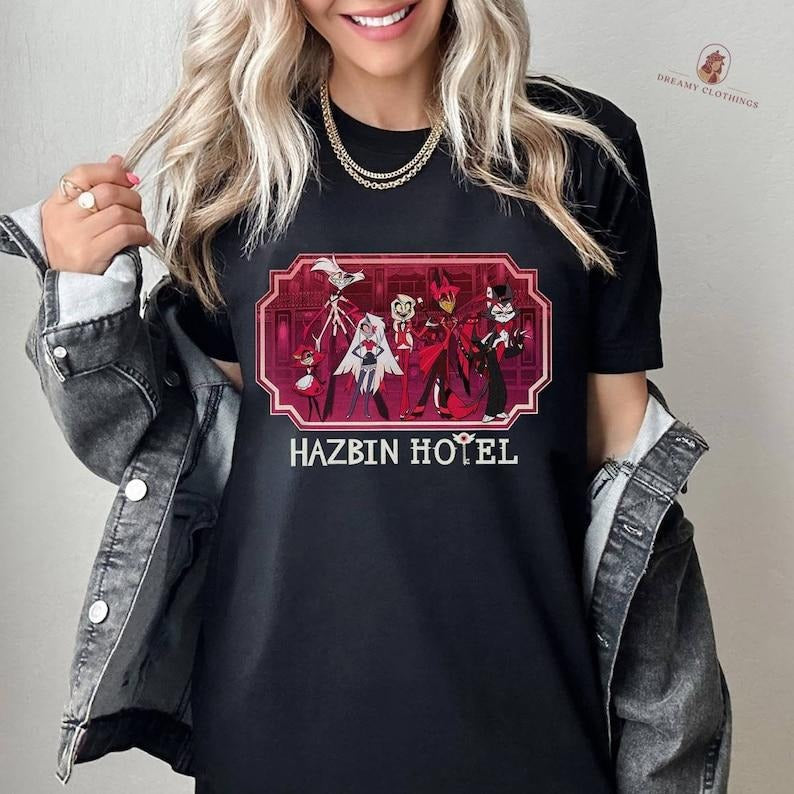 Hazbin Hotel Shirt Alastor Shirt Charlie Angel Dust Shirt Hoodie Sweatshirt | PrintMintTees.com