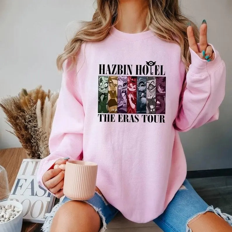 Hazbin Hotel The Eras Tour , Hazbin Hotel Characters Sweatshirts, Shirt Hoodie | PrintMintTees.com