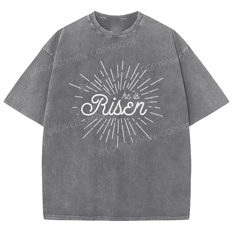 He Is Risen Washed Christian Jesus Vintage 90s Cotton Top Womenswear Bottomstyle{N002}2 T-Shirts, Hoodie, Sweatshirt
