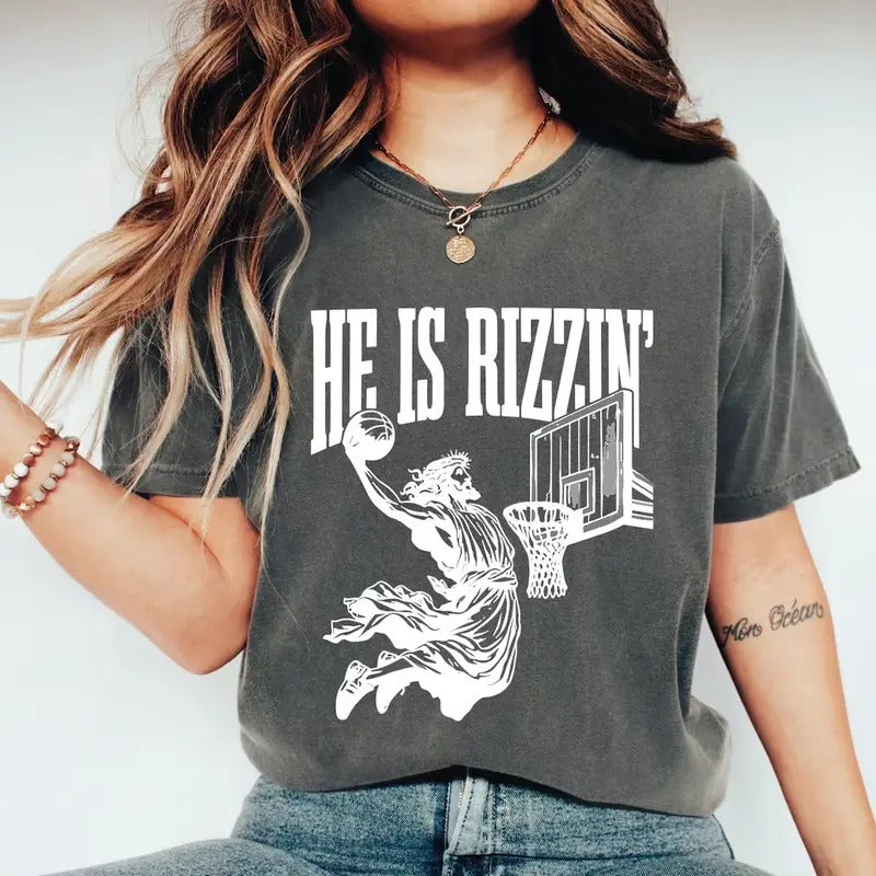 He Is Rizen T-Shirt, He Is Rizzen Jesus Shirt, He Is Rizen Funny Easter Shirt, Funny Easter Shirt, Easter Gift, Easter...
