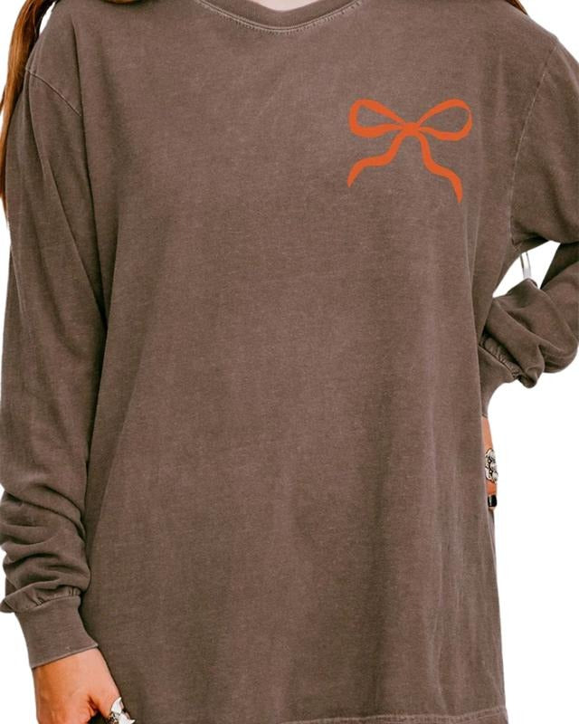 He Never Leaves Front & Back Design Comfort Colors Heavyweight Long T-Shirt Hoodie Sweatshirt | PrintMintTees.com