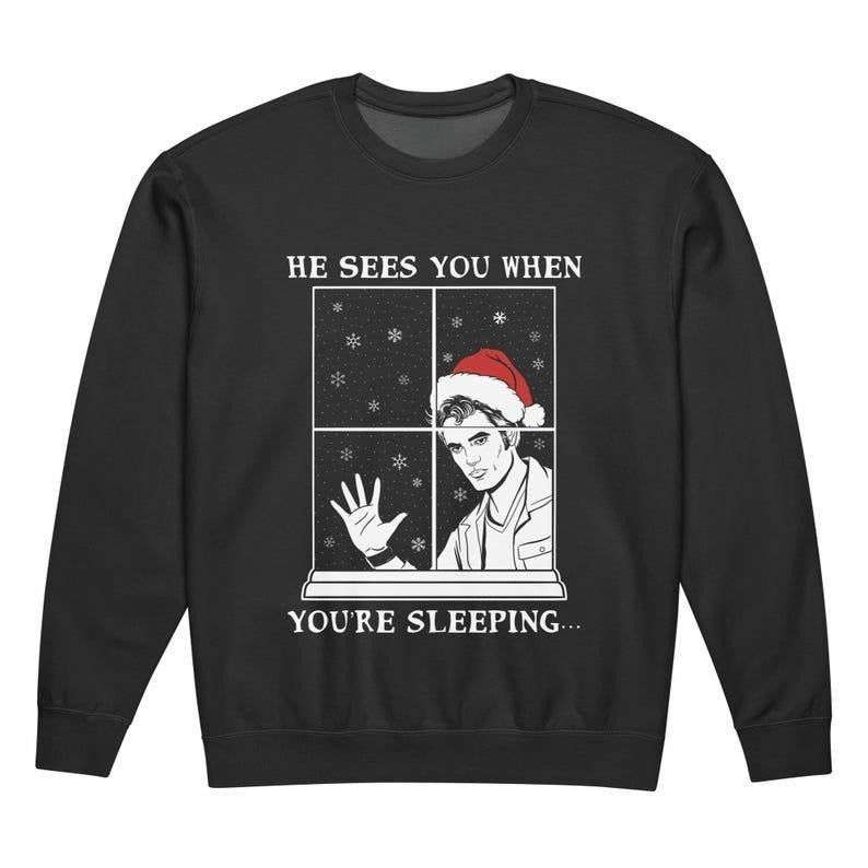 He Sees You - Unisex comfort colors fleece crewneck sweatshirt Shirt Hoodie | PrintMintTees.com