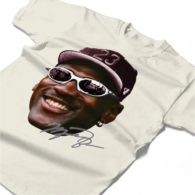 Head MJ Shirt Match Burgundy Shirt In Natural Hoodie Sweatshirt | PrintMintTees.com