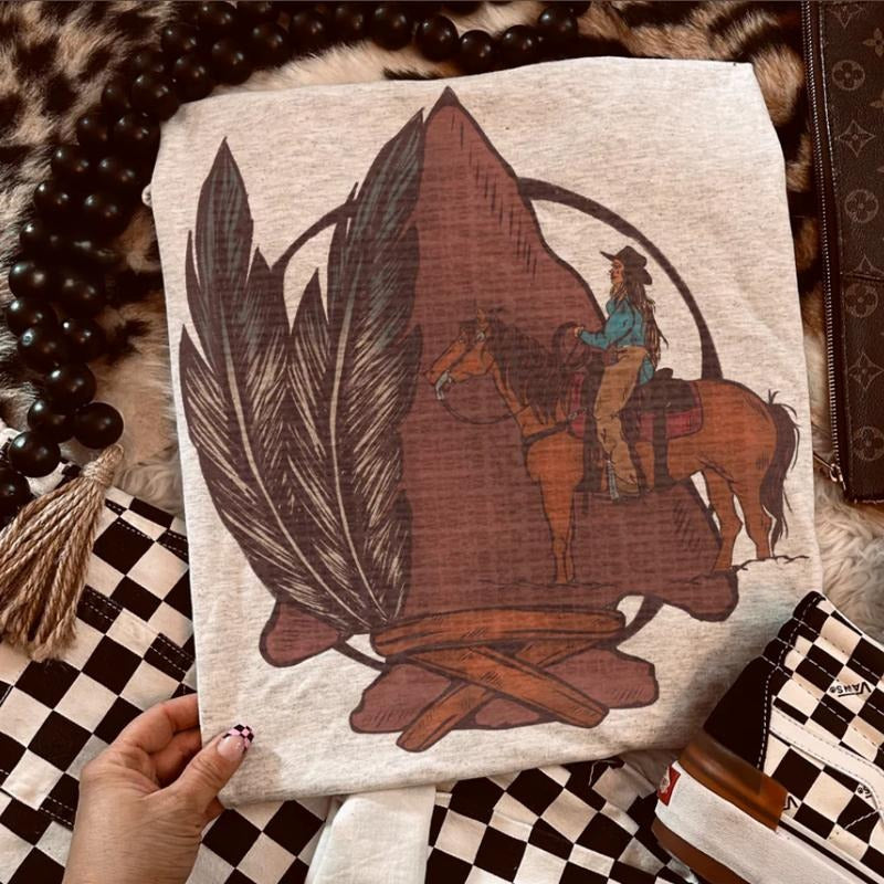 Headed Home Arrowhead Shirt, vintage western women's graphic tees, western outfits women, country concert outfits,...