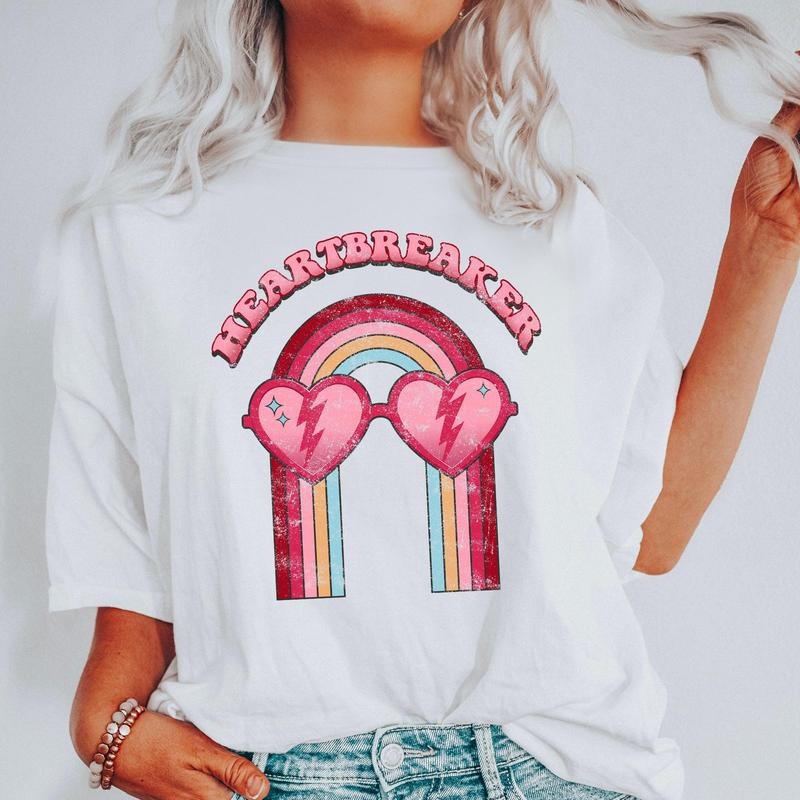 Heart Breaker Love Sunglasses Retro Comfort Colors Comfort Colors Love Heart Cupid Shirt Hoodie Sweatshirt