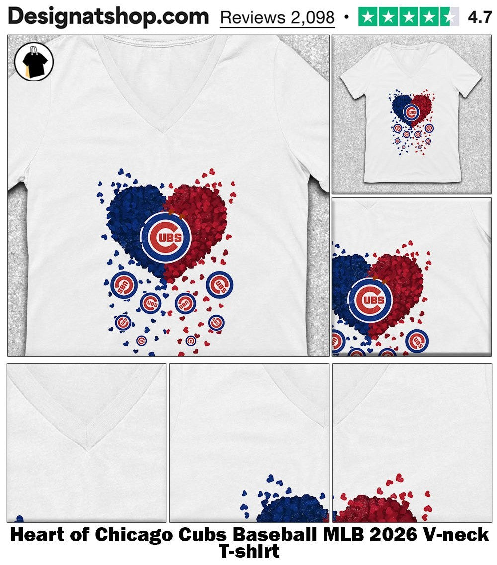 Heart of Chicago Cubs Baseball MLB 2026 shirt