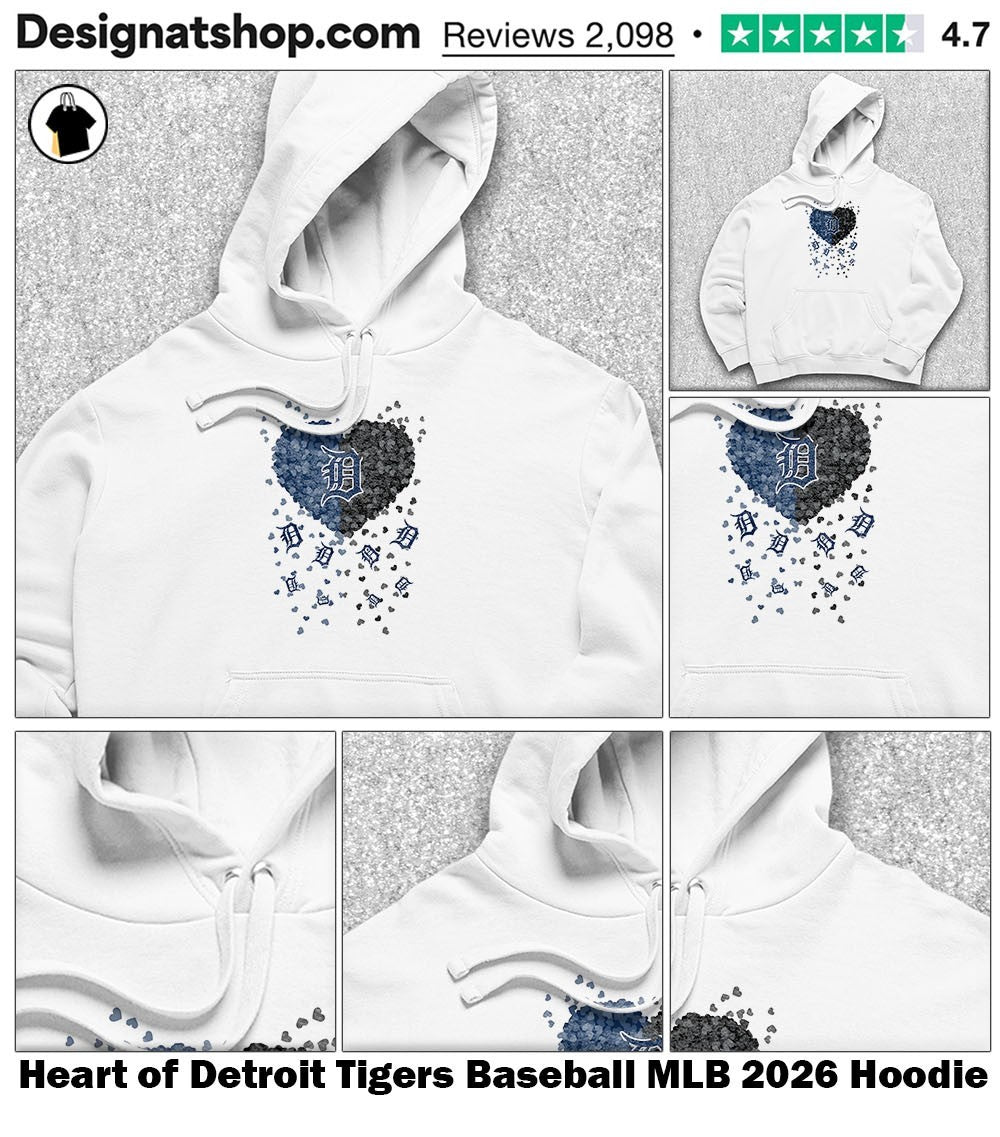 Heart of Detroit Tigers Baseball MLB 2026 shirt