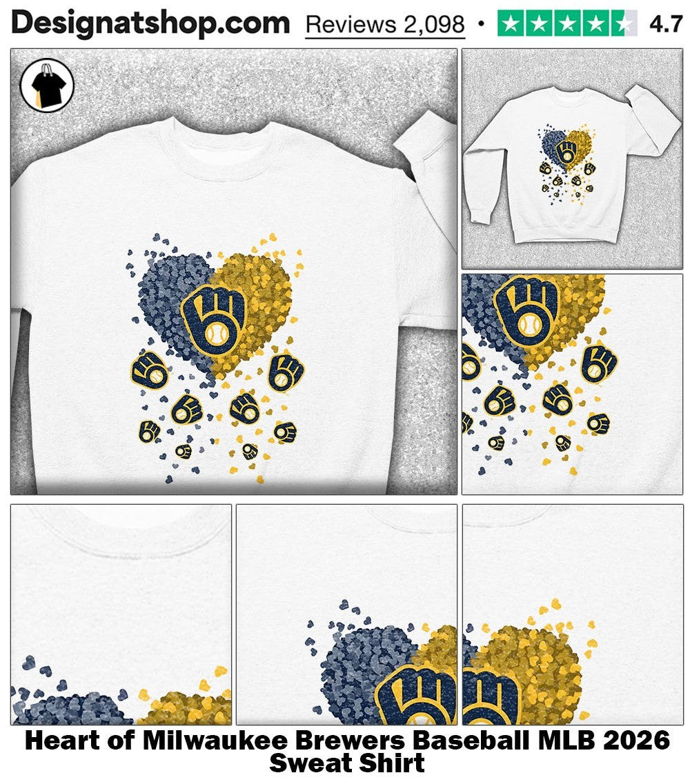 Heart of Milwaukee Brewers Baseball MLB 2026 shirt