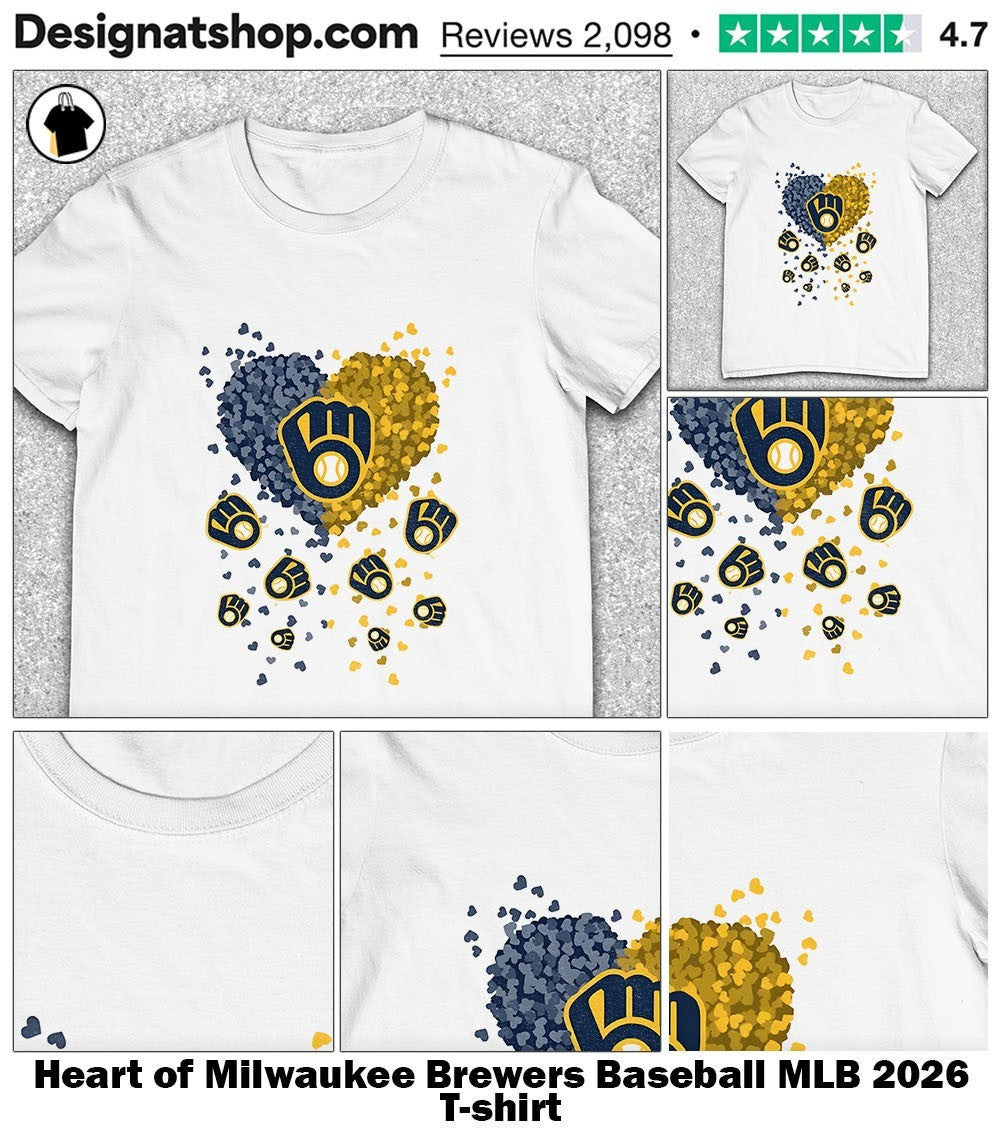 Heart of Milwaukee Brewers Baseball MLB 2026 shirt
