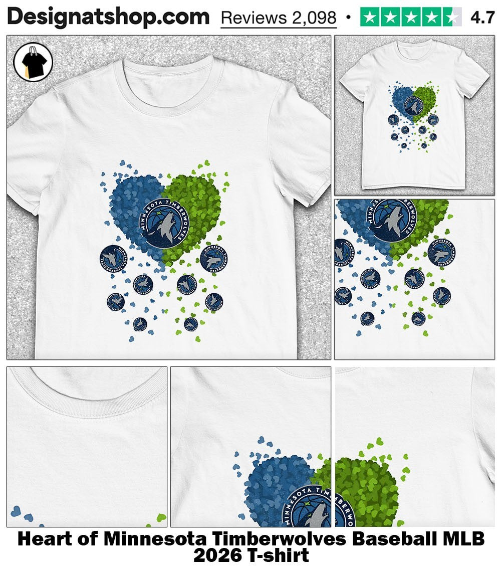 Heart of Minnesota Timberwolves Baseball MLB 2026 shirt