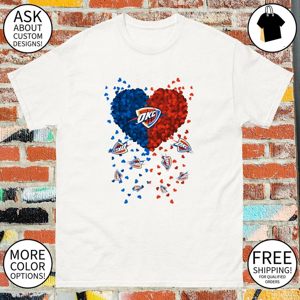 Heart of Oklahoma City Thunder Basketball NBA 2026 shirt