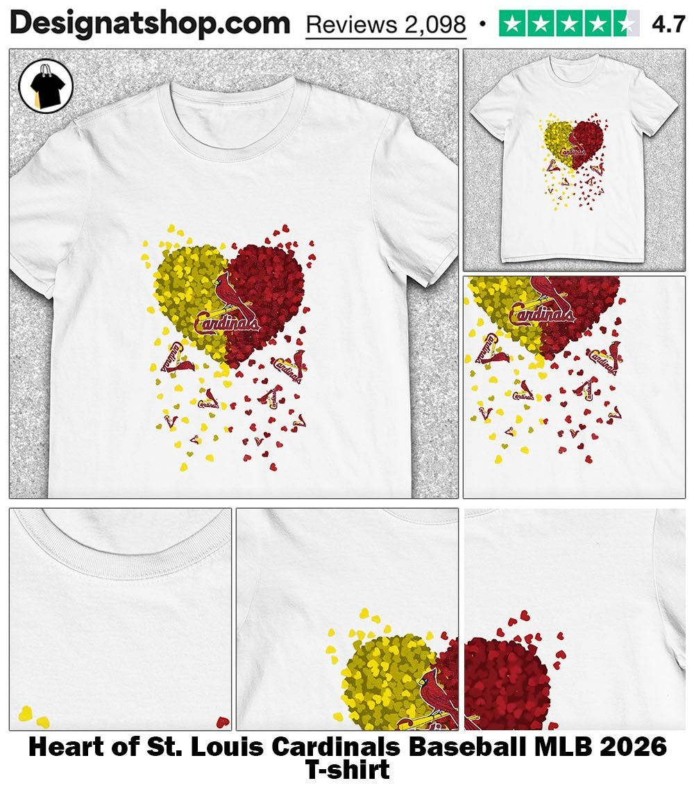 Heart of St. Louis Cardinals Baseball MLB 2026 shirt