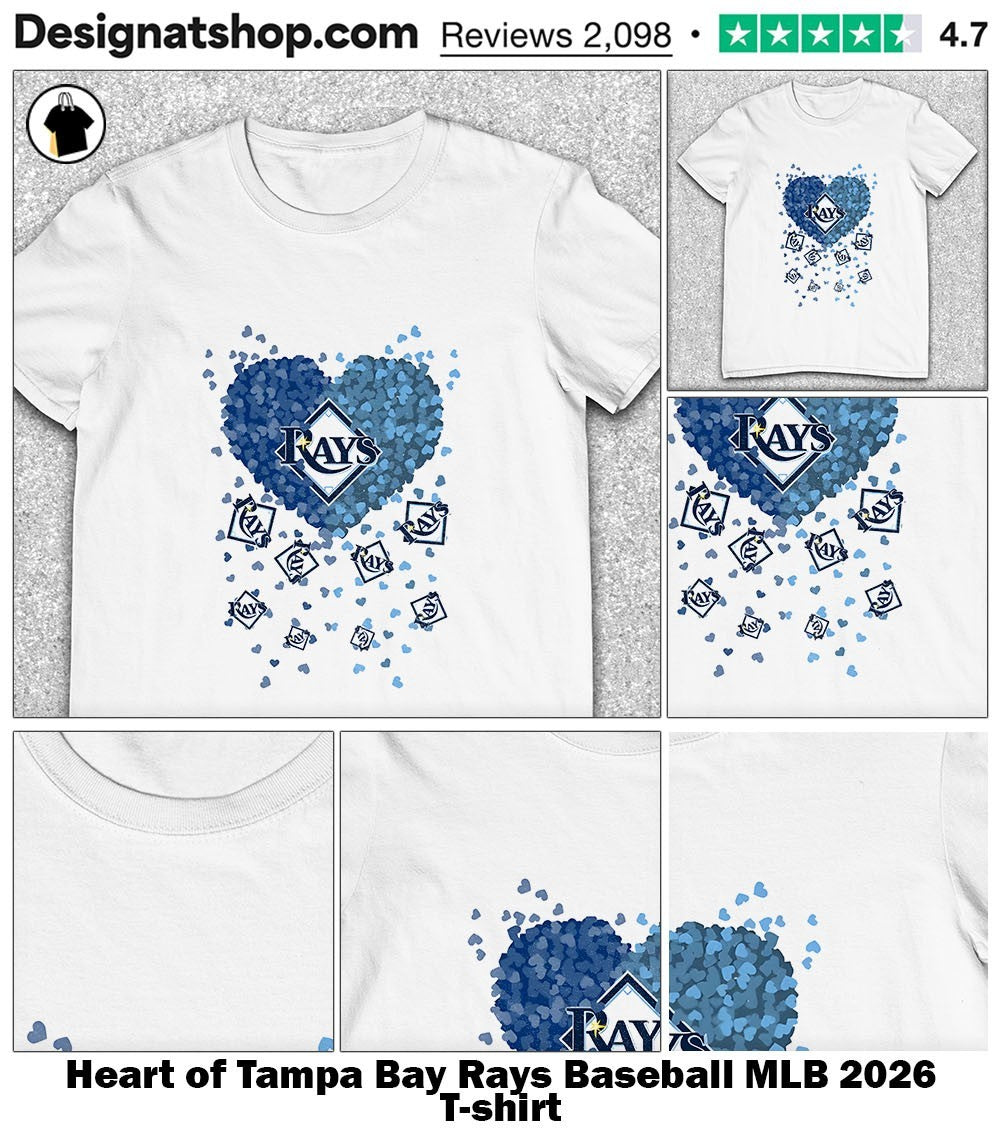 Heart of Tampa Bay Rays Baseball MLB 2026 shirt