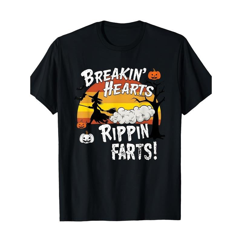 Heartbreak and torn fart! Spooky Halloween Magic Humor T-shirt Made in USA Hoodie Sweatshirt | PrintMintTees.com