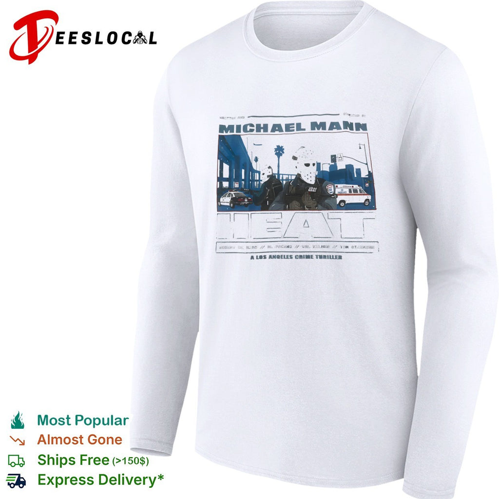 Heat Michael Mann bank robbers a Los Angeles crime shirt