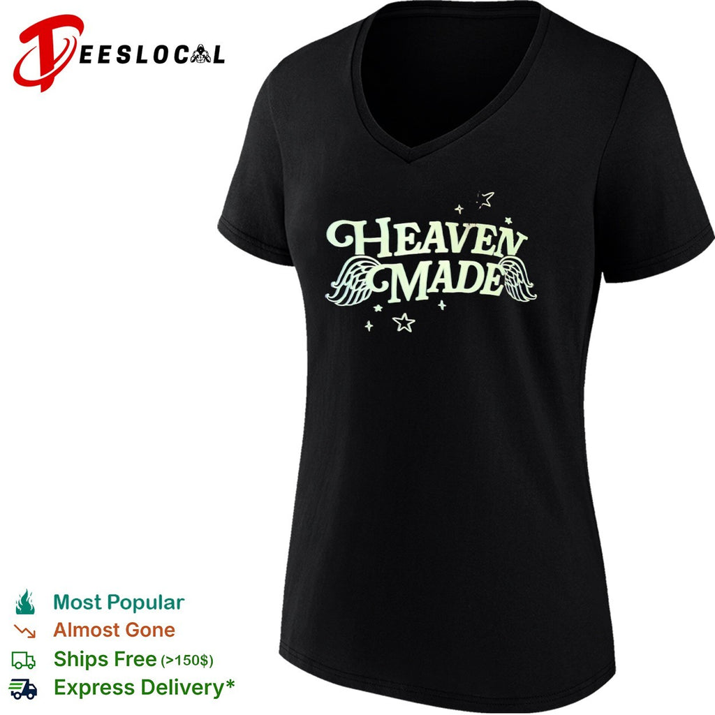 Heaven Made aesthetic wings and stars shirt