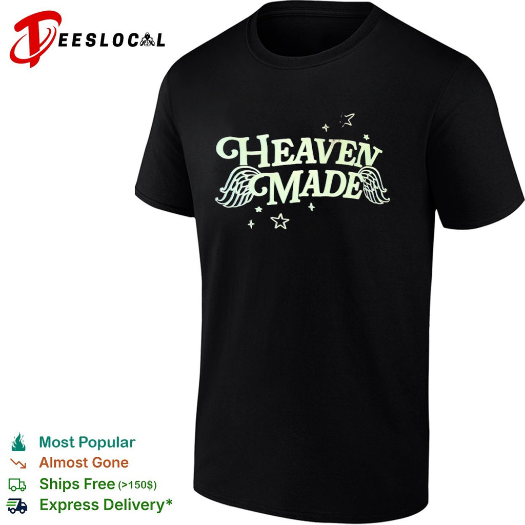 Heaven Made aesthetic wings and stars shirt
